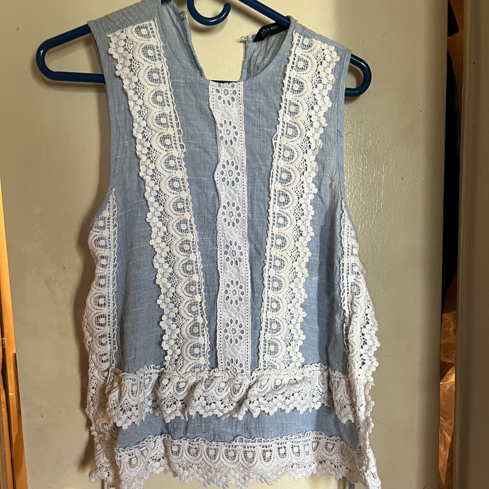 Zara woven top